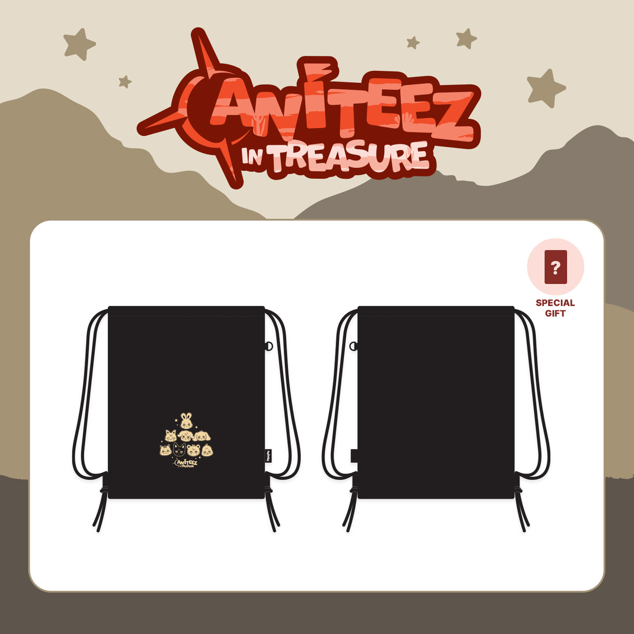 ATEEZ - [ANITEEZ IN TREASURE] MD : STRING BAG - interAsia